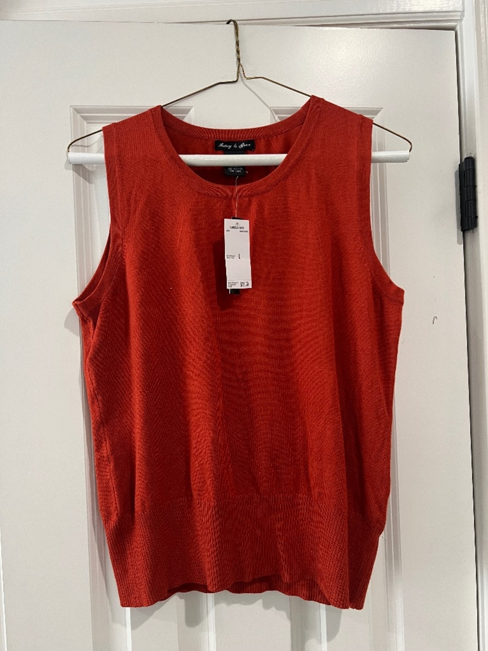 Audrey & Grace Sleeveless Knit Tank – Size L